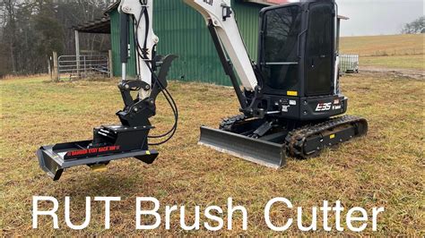 mini excavator brush cutter rut mut|rut excavator brush cutter.